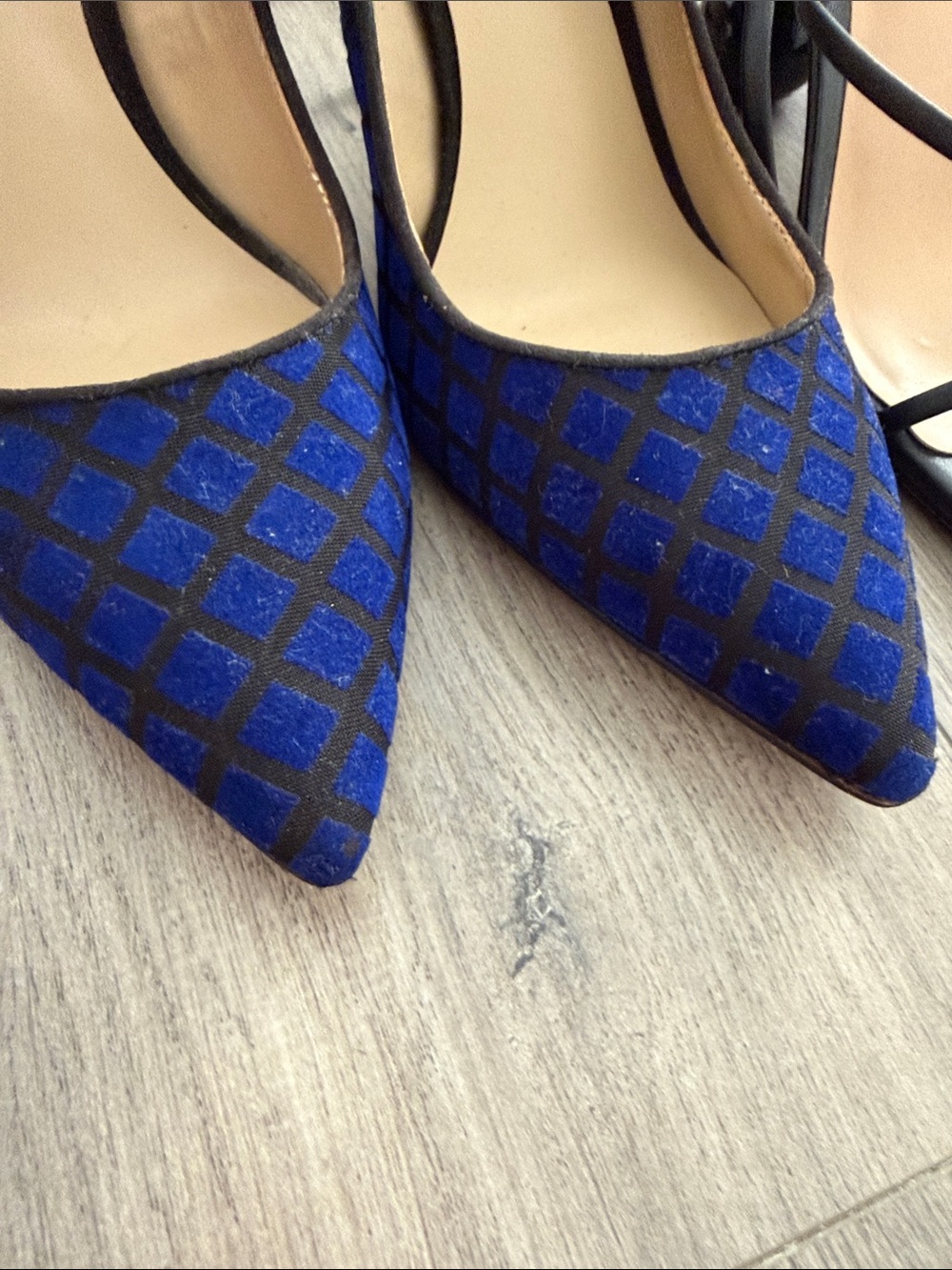 Ann Taylor Blue Pointed-Toe Slingback Heels bundle of 4 - Picture 7 of 8